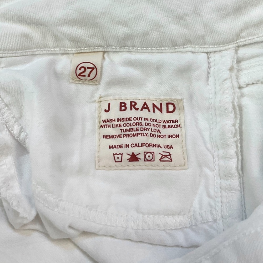 J Brand Love Story White Flared Jeans Sz 27 - Picture 8 of 8